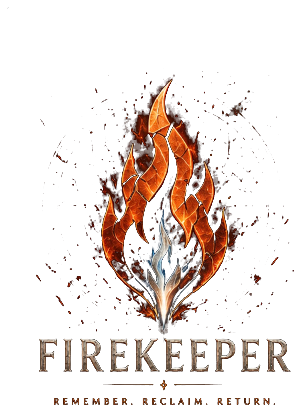 The Firekeeper identity mark - a standing flame